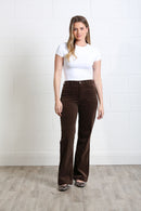 Bridget Wide Leg Cord - Mocha