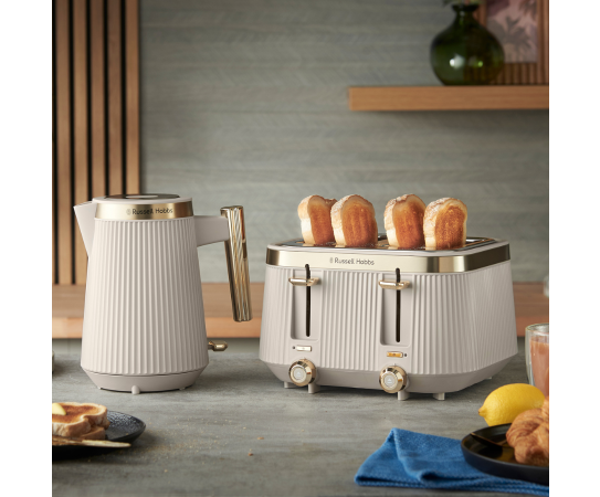 Brontë 4 Slice Toaster - Stone 