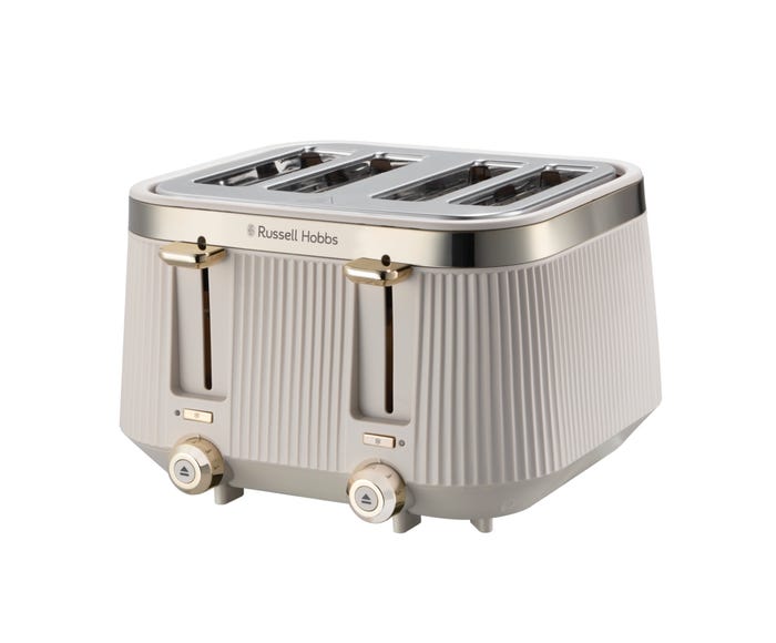 Brontë 4 Slice Toaster - Stone 