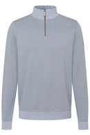 Troyer Zip Sweatshirt - Light Blue