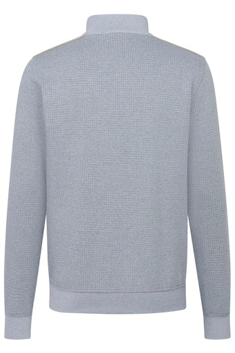 Troyer Zip Sweatshirt - Light Blue