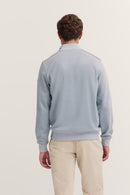 Troyer Zip Sweatshirt - Light Blue