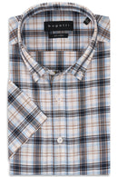 Check Short Sleeve Shirt - Light Blue