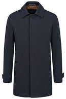Poplin Coat - Navy Blue