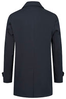Poplin Coat - Navy Blue