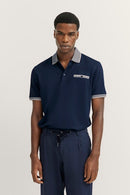 Short Sleeve Polo Shirt - Navy