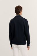 Troyer Zip Sweatshirt - Navy