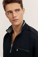 Troyer Zip Sweatshirt - Navy