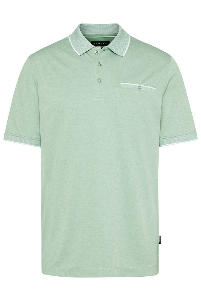 Contrast Collar Polo Shirt - Mint