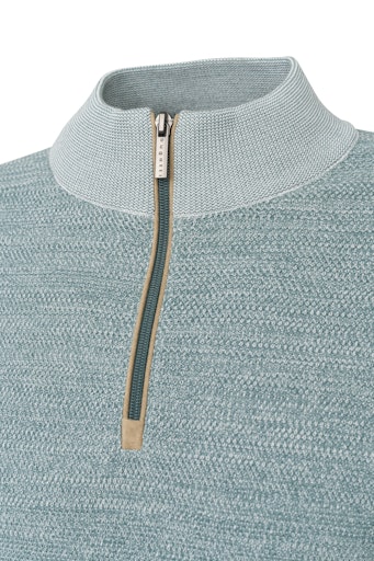 Troyer Zip Jumper - Bottle Green