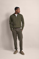 Troyer Zip Jumper - Olive