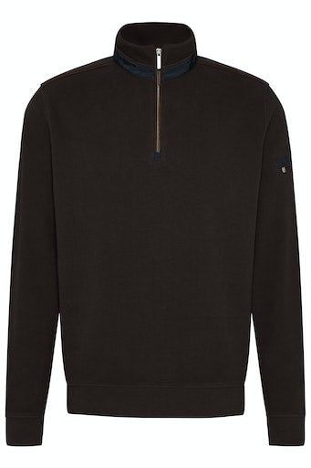 1/4 Zip Sweatshirt - Brown