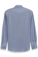 Casual Long Sleeve Shirt - Blue Grey