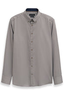 Casual Long Sleeve Shirt - Taupe