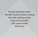 28cm Marble Ceramic Frypan