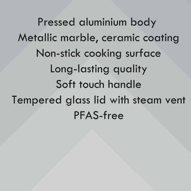 16cm Marble Ceramic Saucepan