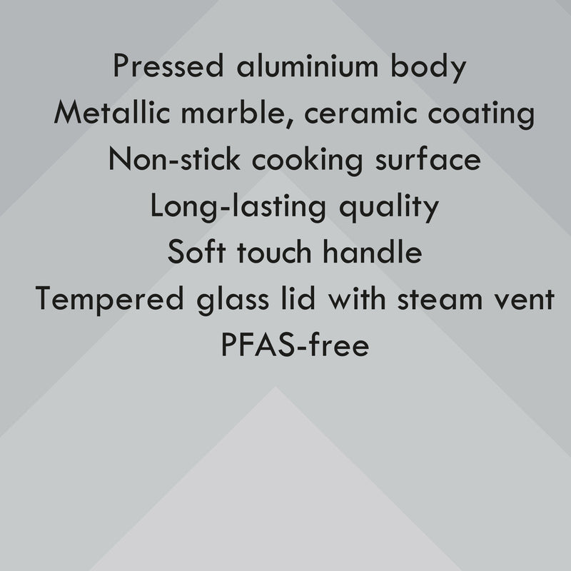 18cm Marble Ceramic Saucepan