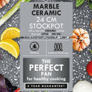 24cm Marble Ceramic Stockpot