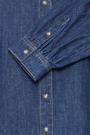 Luva Puff Shirt - Mid Blue Denim