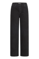 Lara Wide Jeans - Black Denim