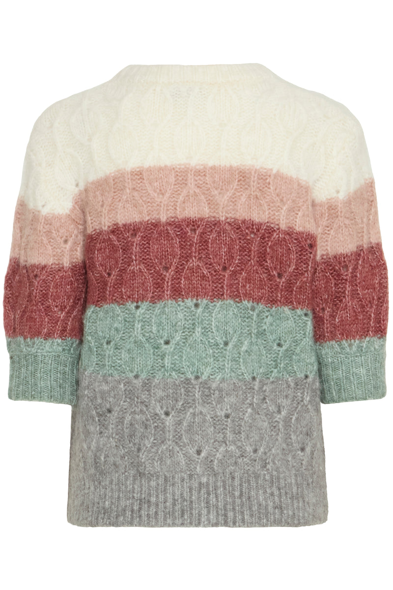 Omhu Short Sleeve Jumper - Roan Rouge Mix