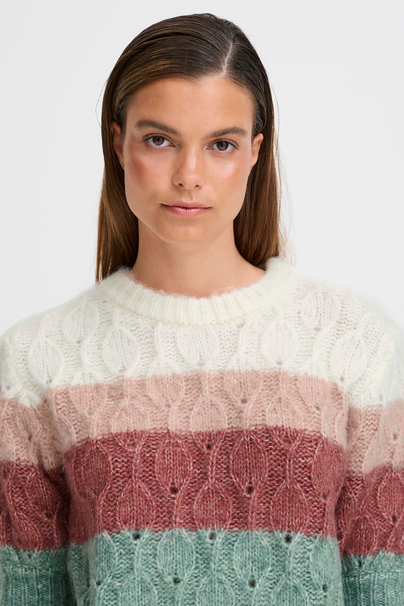 Omhu Short Sleeve Jumper - Roan Rouge Mix