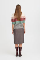 Omhu Short Sleeve Jumper - Roan Rouge Mix