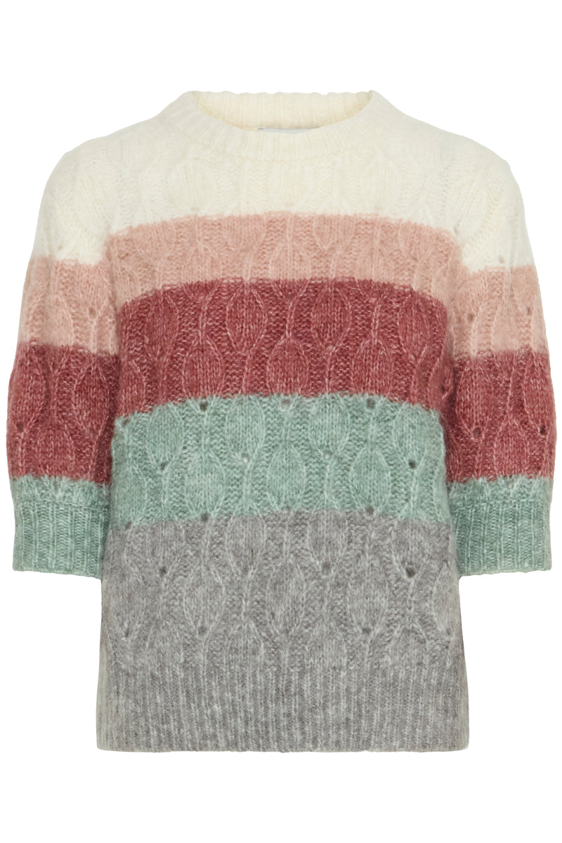 Omhu Short Sleeve Jumper - Roan Rouge Mix