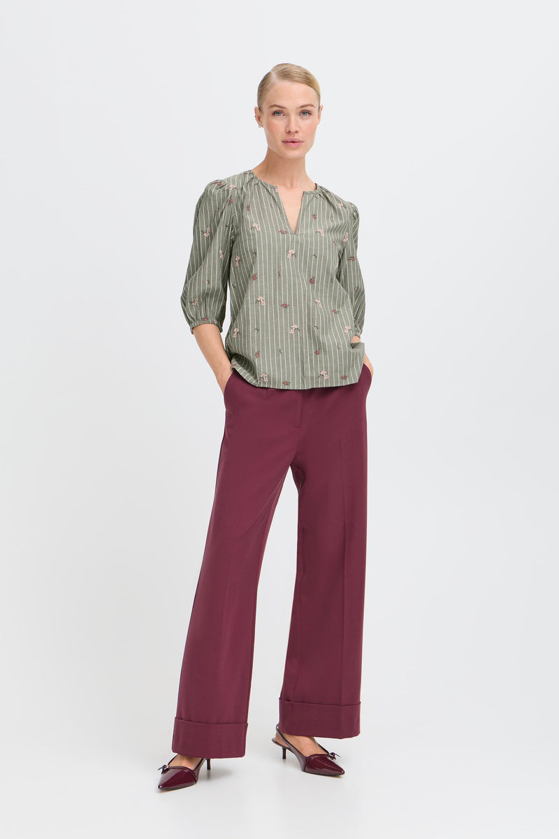 Felippa Blouse - Grape Leaf Mix