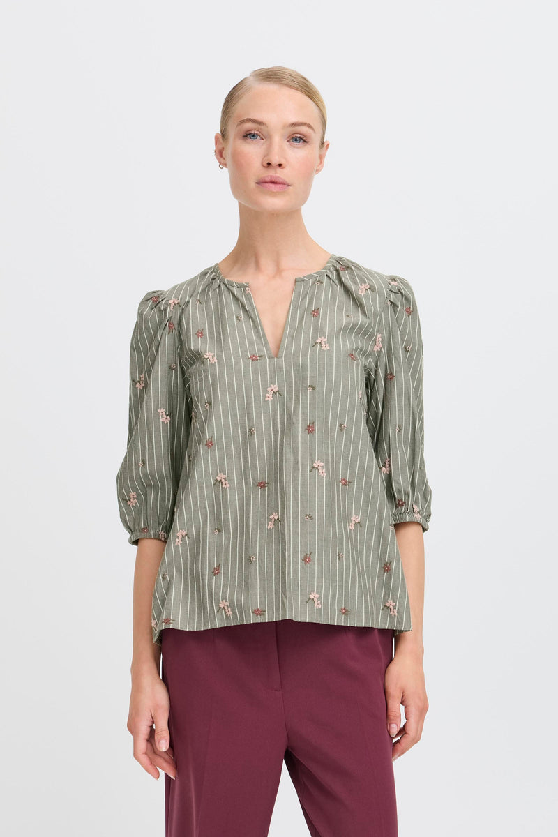 Felippa Blouse - Grape Leaf Mix