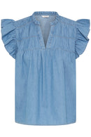 Kashe Blouse - Light Blue Denim