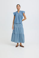 Kashe Blouse - Light Blue Denim