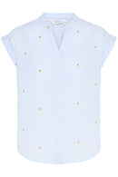 Isilas Shirt - Blue Stripe Pineapple