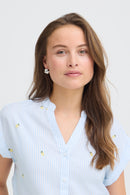 Isilas Shirt - Blue Stripe Pineapple