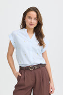 Isilas Shirt - Blue Stripe Pineapple