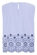 Inzi Top - Blue Embroidery