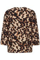 Ibine Print Blouse - Toasted Coconut Mix