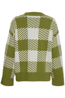 Miran Check V Neck Jumper - Woodbine