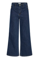 Komma Button Jeans - Dark Blue Denim