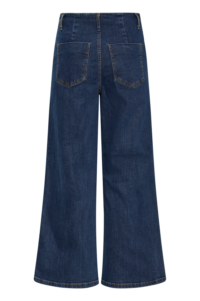 Komma Button Jeans - Dark Blue Denim