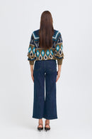 Komma Button Jeans - Dark Blue Denim