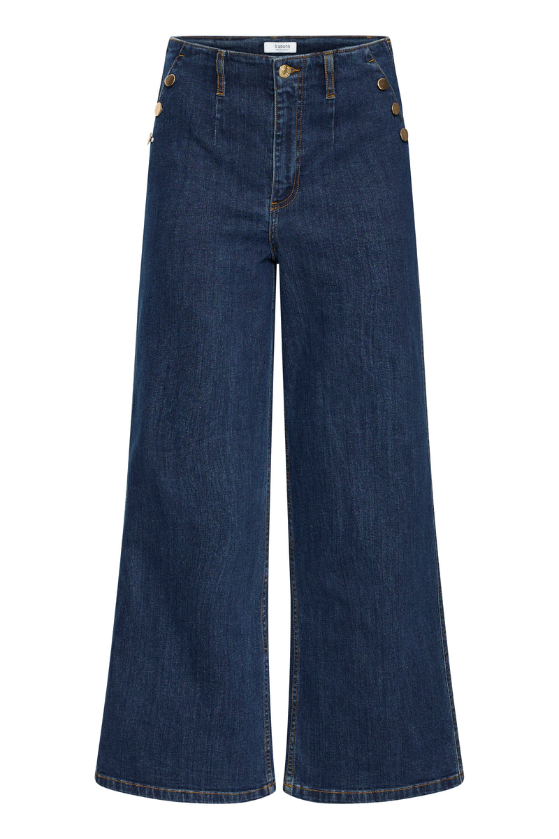 Komma Button Jeans - Dark Blue Denim