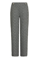 Rowan Button Trousers - Meteorite Salt and Pepper