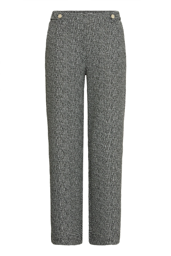 Rowan Button Trousers - Meteorite Salt and Pepper