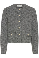 Rowan Button Jacket - Meteorite Salt and Pepper