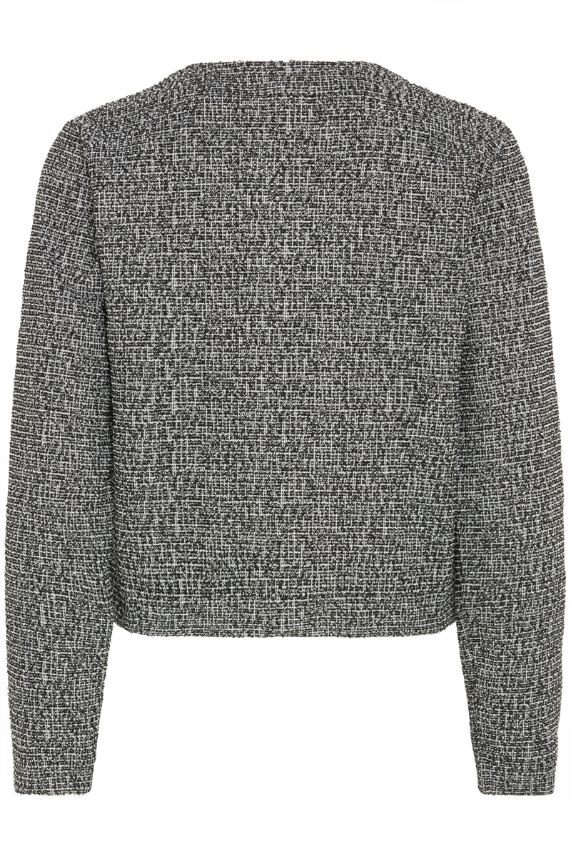 Rowan Button Jacket - Meteorite Salt and Pepper