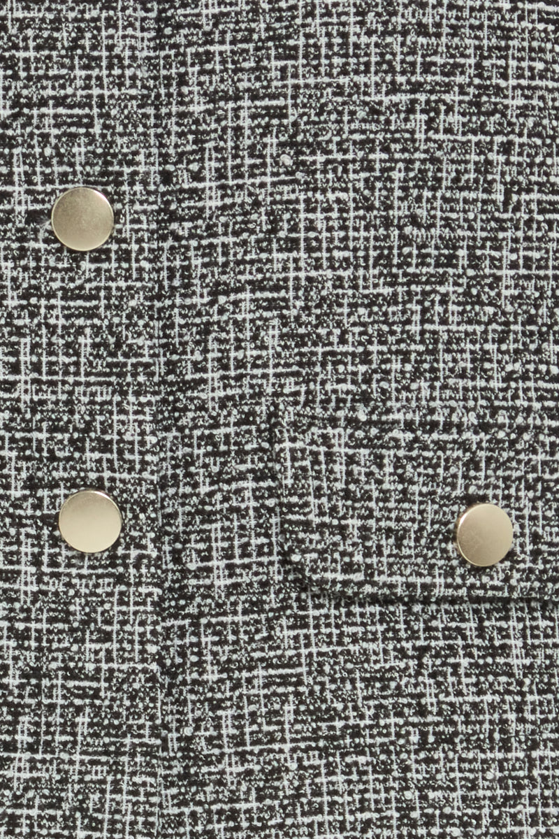 Rowan Button Jacket - Meteorite Salt and Pepper