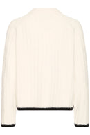 Marianne Rib Jumper - Birch/meteorite Stripe