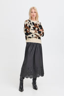 Omea Cow Jumper - Birch Cow Jacqaurd