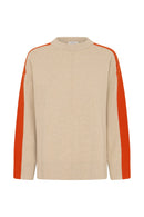 Otari Contrast Jumper - Humus Melange